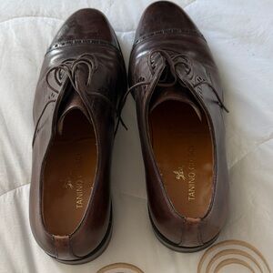 Dark Brown Leather Oxfords